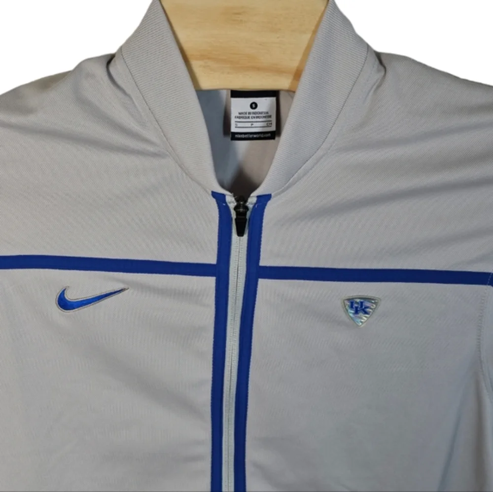 Nike Men's Dri-FIT Elite Full Zip NCAA‎ Kentucky Wildcats Gray Jacket Size Small